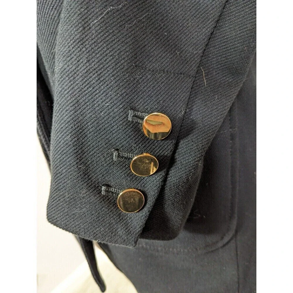 LOFT Women's One Button Blazer Suit Jacket Black Size 00 Petite‎